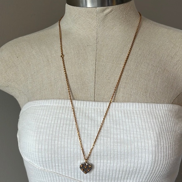 Louis Vuitton spiked heart necklace two tone full inclusion - Picture 9 of 11